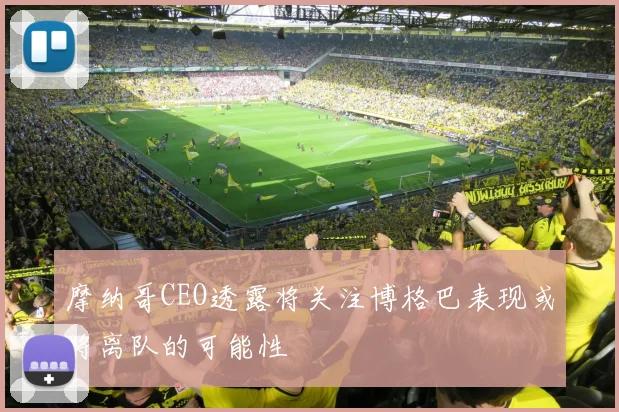 摩纳哥CEO透露将关注博格巴表现或将离队的可能性